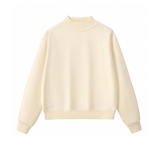 Unisex Cozy Fleece Mock Neck Sweatshirt