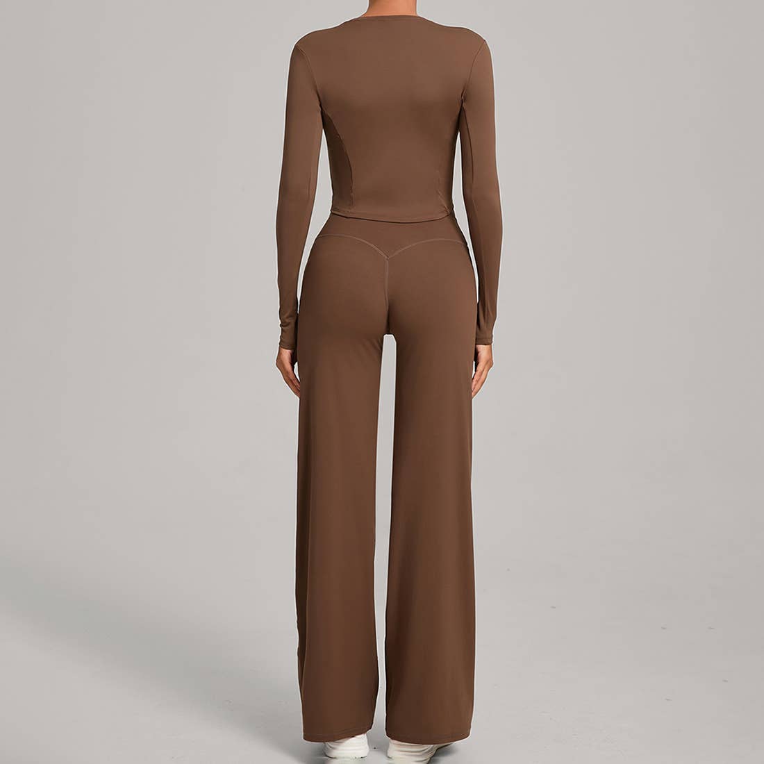 Women Naked Feel Flared Yoga Set