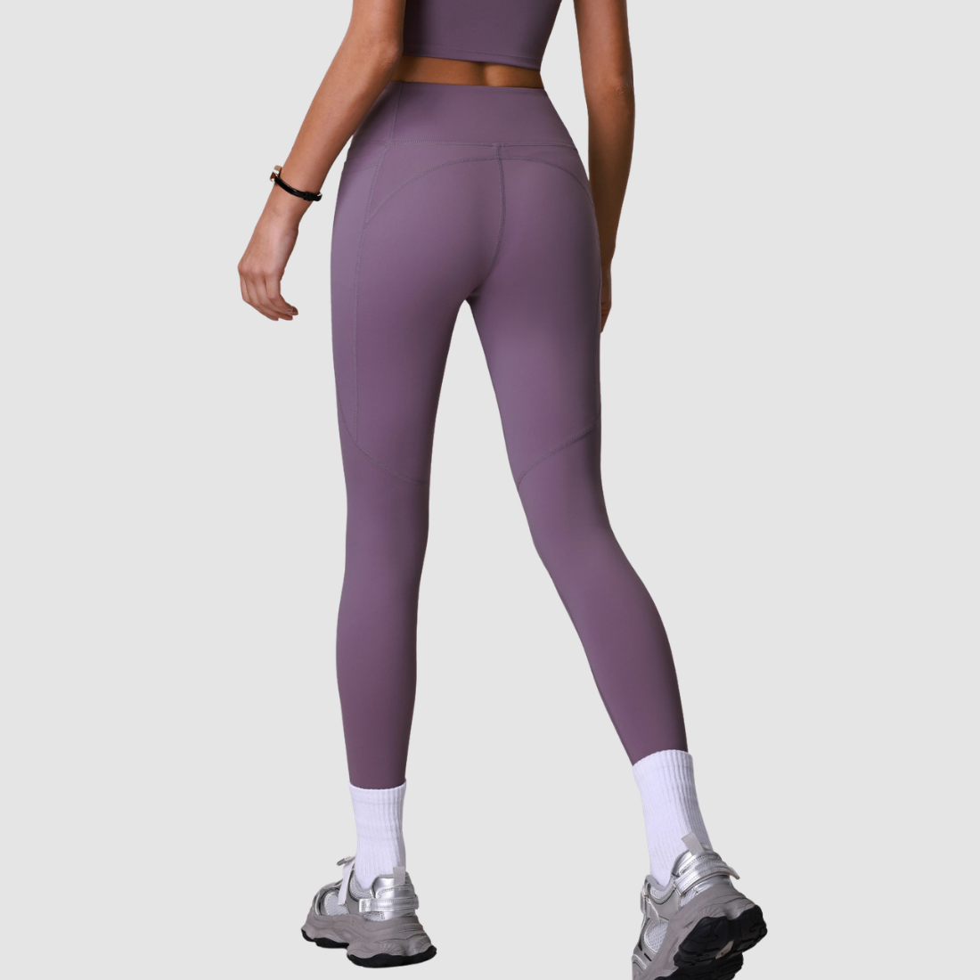Women's Athletic Side-Pocket High Waist No T-Line Leggings