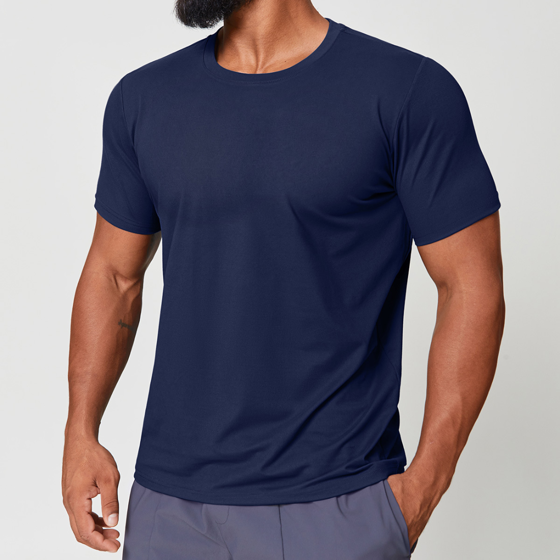 Men's Crew Neck Quick-Dry Athleisure T-Shirt