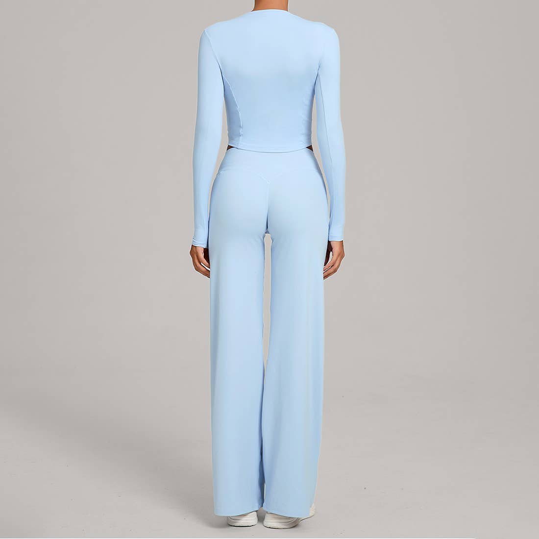 Women Naked Feel Flared Yoga Set