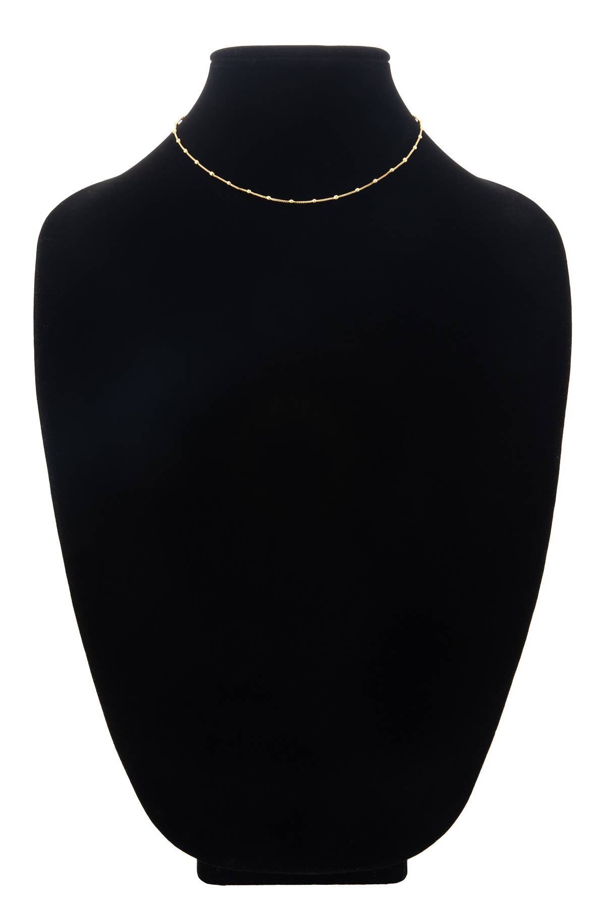 18K Gold Filled Station Necklace