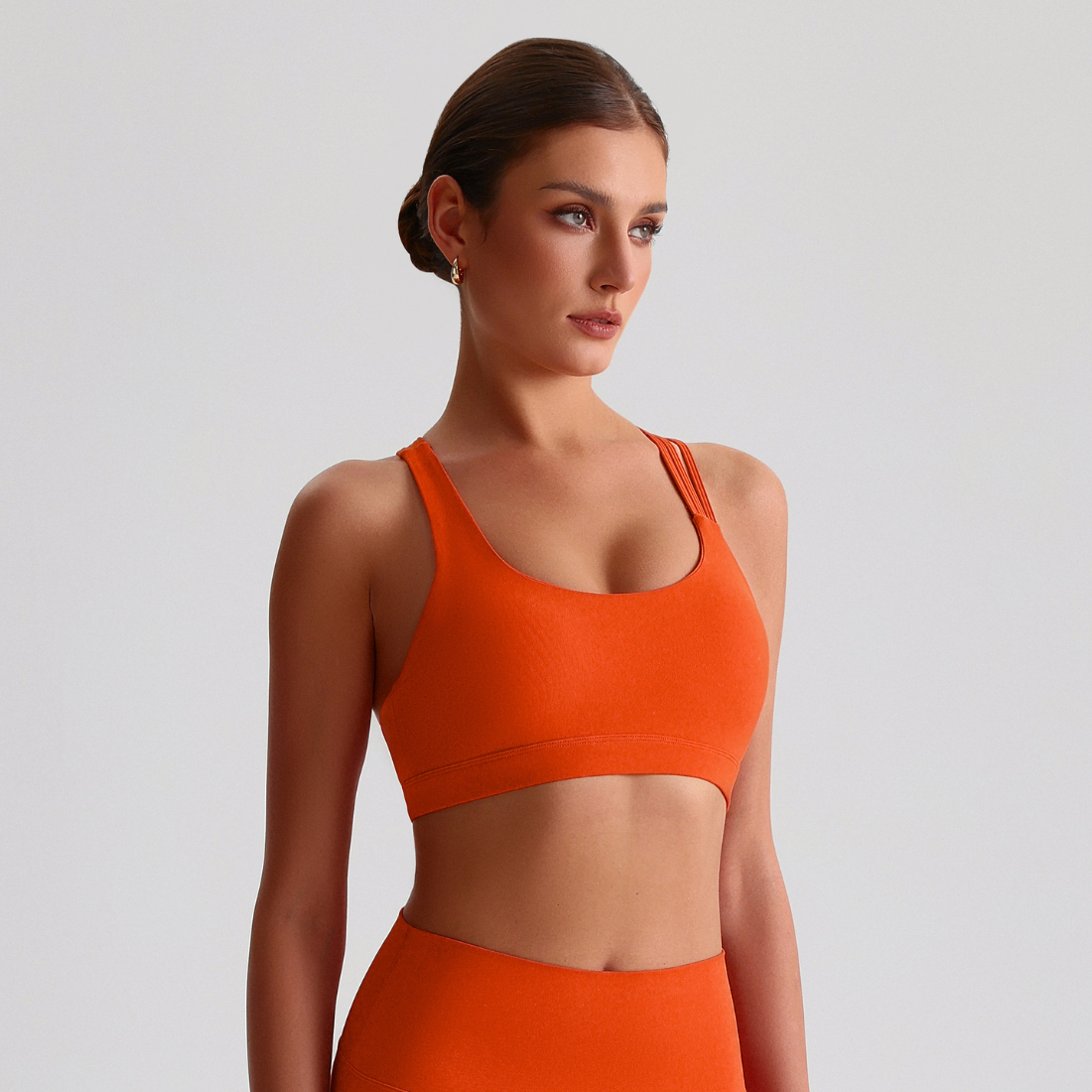 Women's Asymmetrical Cross Back Sports Bra