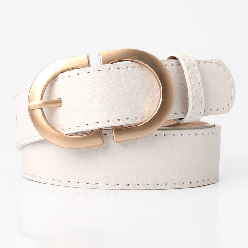 Simple Waist Imitation Leather Decorative Belt