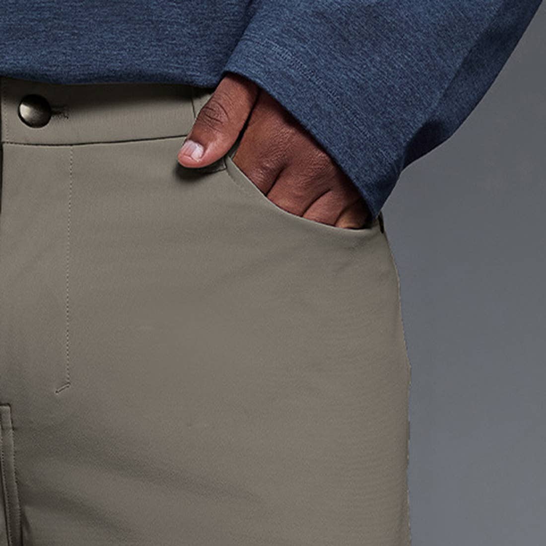 Men Comfortable Straight Leg Business Casual Dress Pants