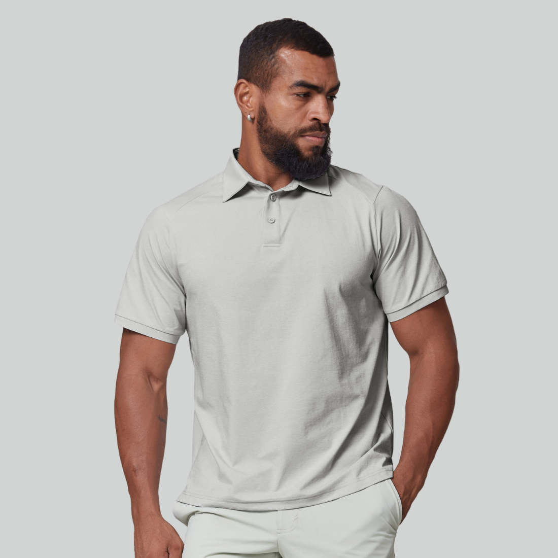 Men's 7A Antibacterial Sun Protection Sport Polo Shirt