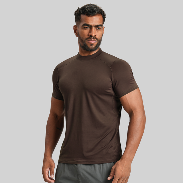 Men's Summer Nude Round-Neck Fitness Sports T-Shirt