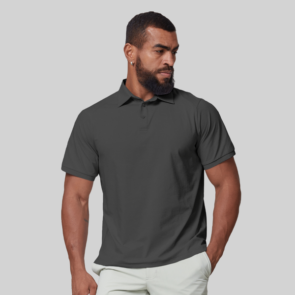 Men's 7A Antibacterial Sun Protection Sport Polo Shirt