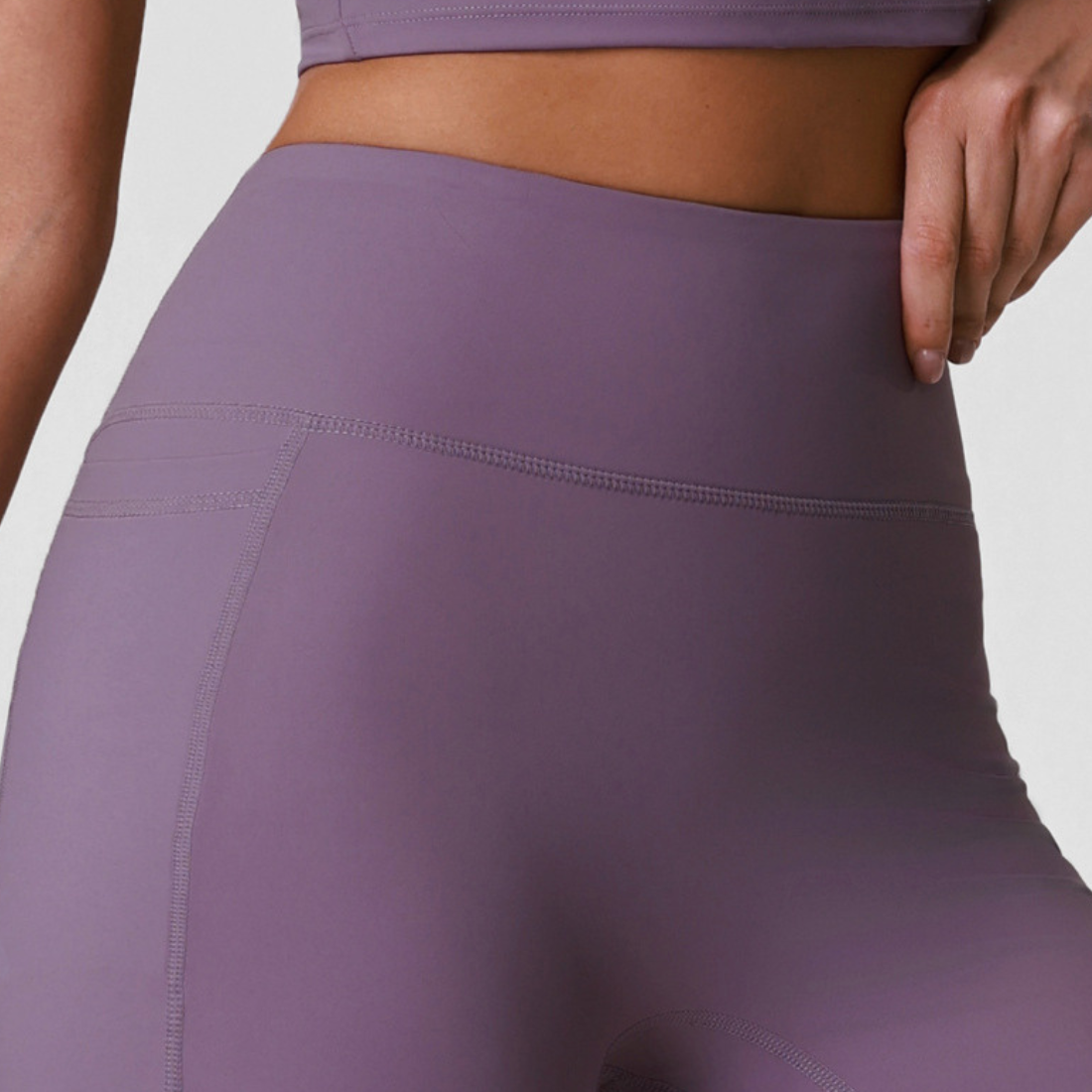 Women's Athletic Side-Pocket High Waist No T-Line Leggings