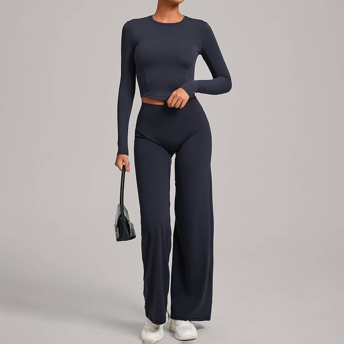 Women Naked Feel Flared Yoga Set