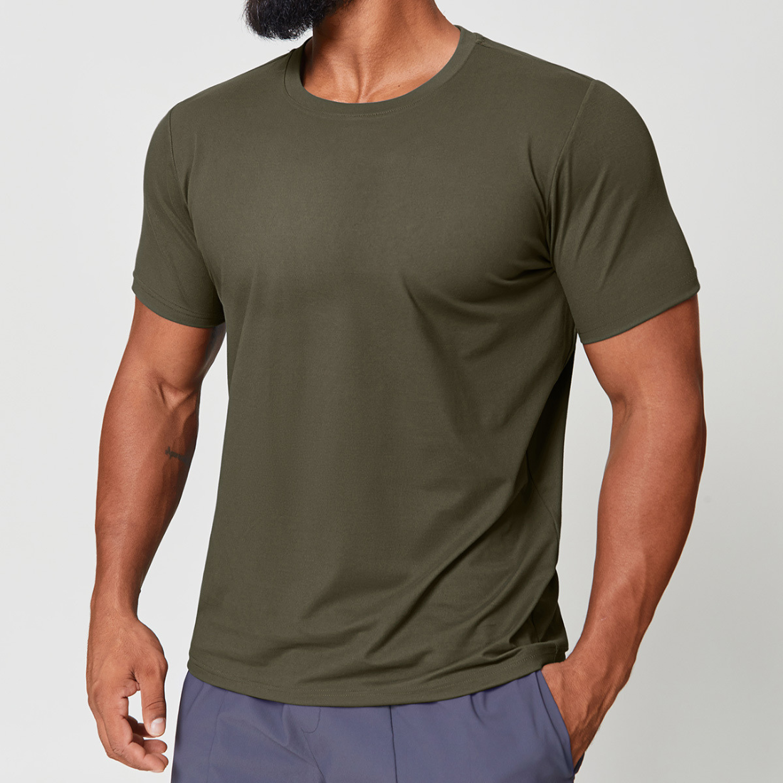 Men's Crew Neck Quick-Dry Athleisure T-Shirt