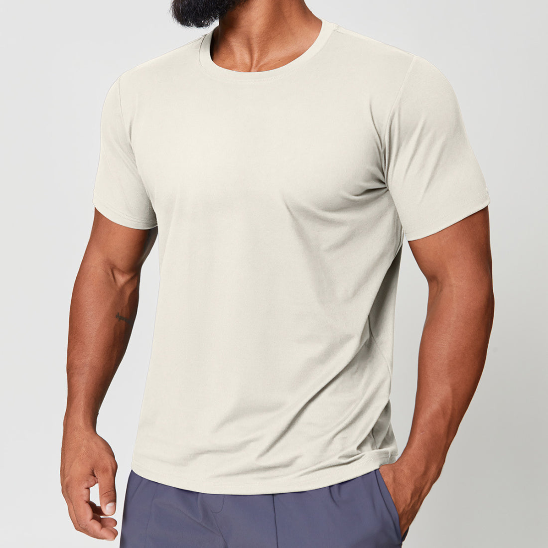 Men's Crew Neck Quick-Dry Athleisure T-Shirt