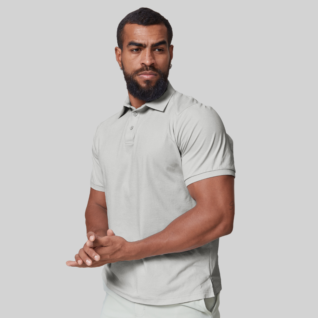 Men's 7A Antibacterial Sun Protection Sport Polo Shirt