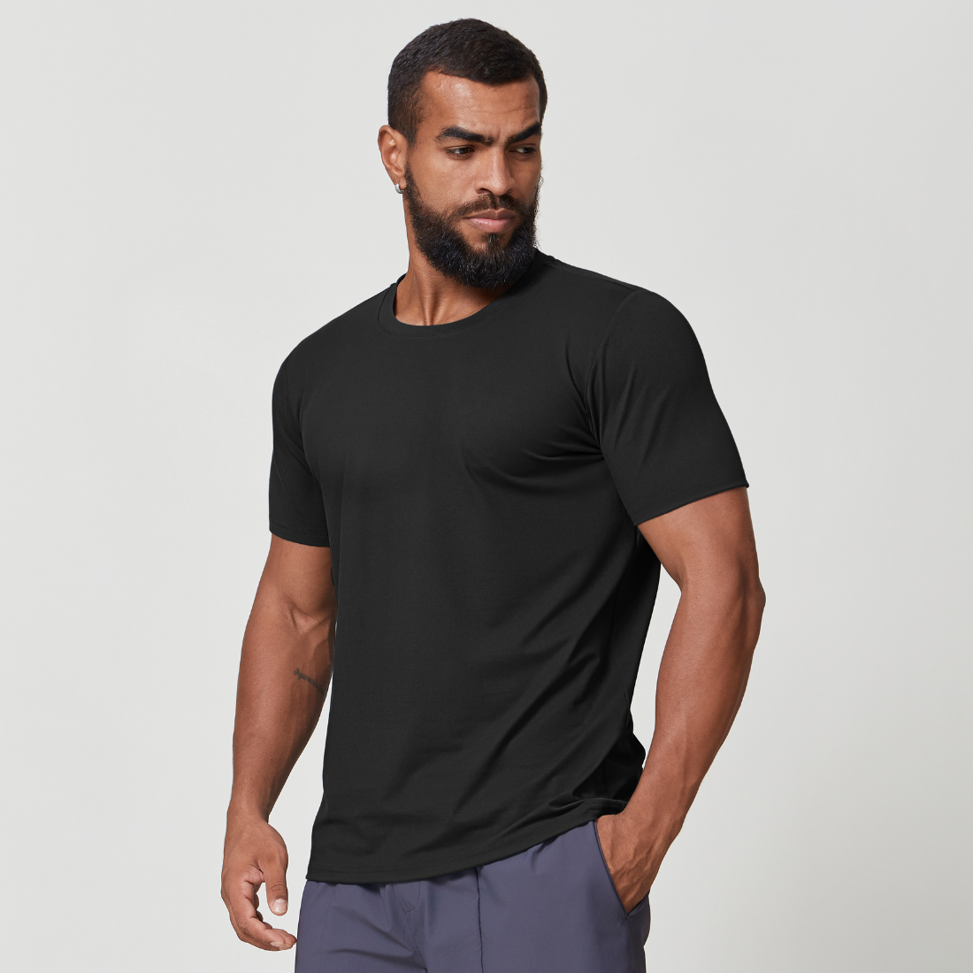 Men's Crew Neck Quick-Dry Athleisure T-Shirt