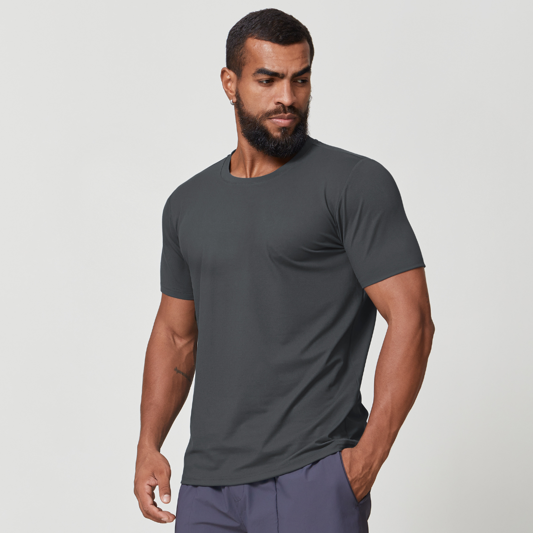 Men's Crew Neck Quick-Dry Athleisure T-Shirt
