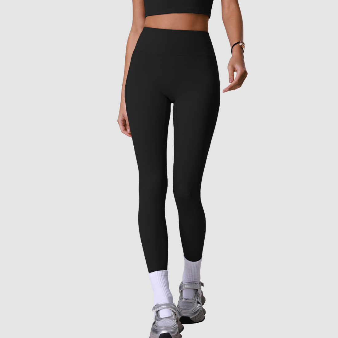 Women's Athletic Side-Pocket High Waist No T-Line Leggings