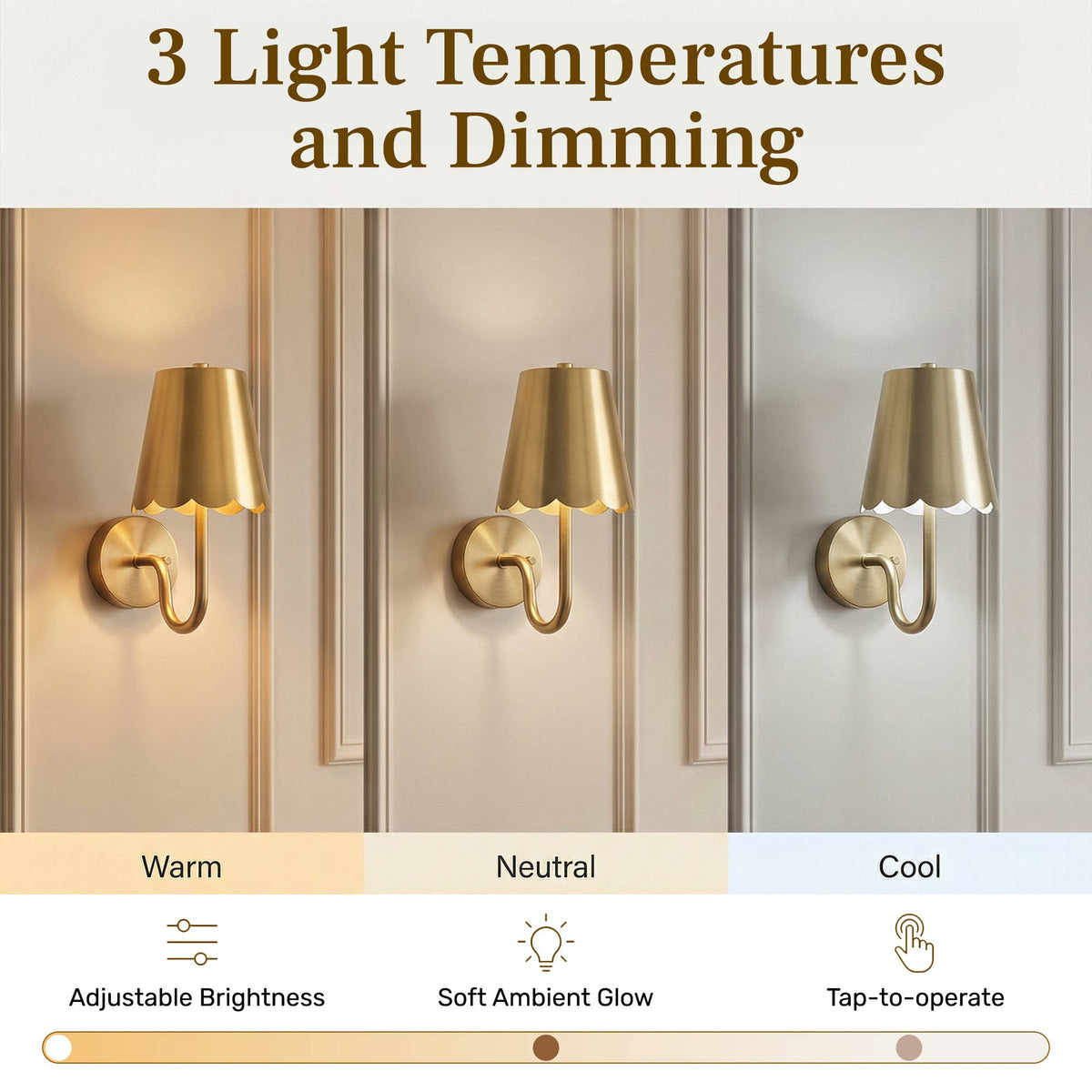 Bell & Howell Set of 2 Rechargeable Wall Sconces