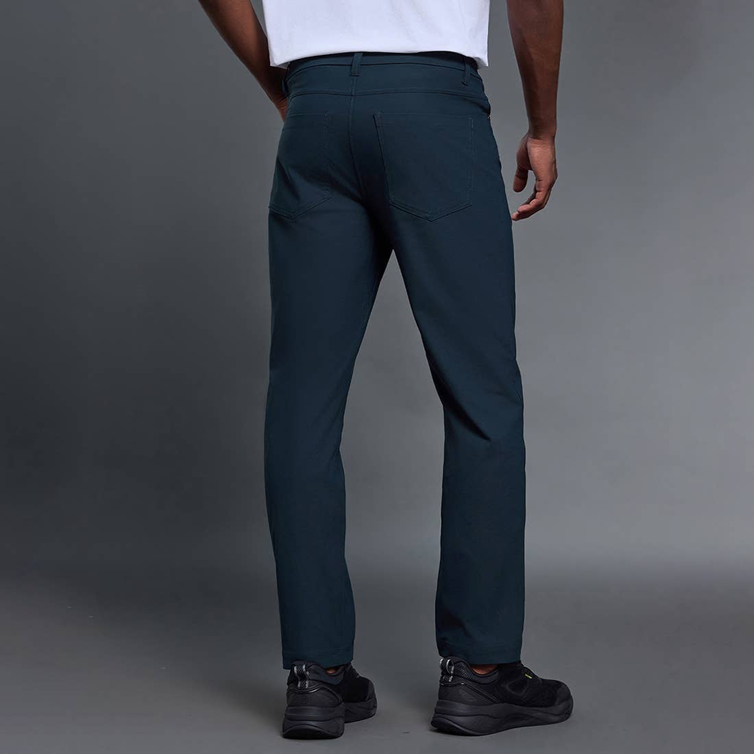Men Comfortable Straight Leg Business Casual Dress Pants