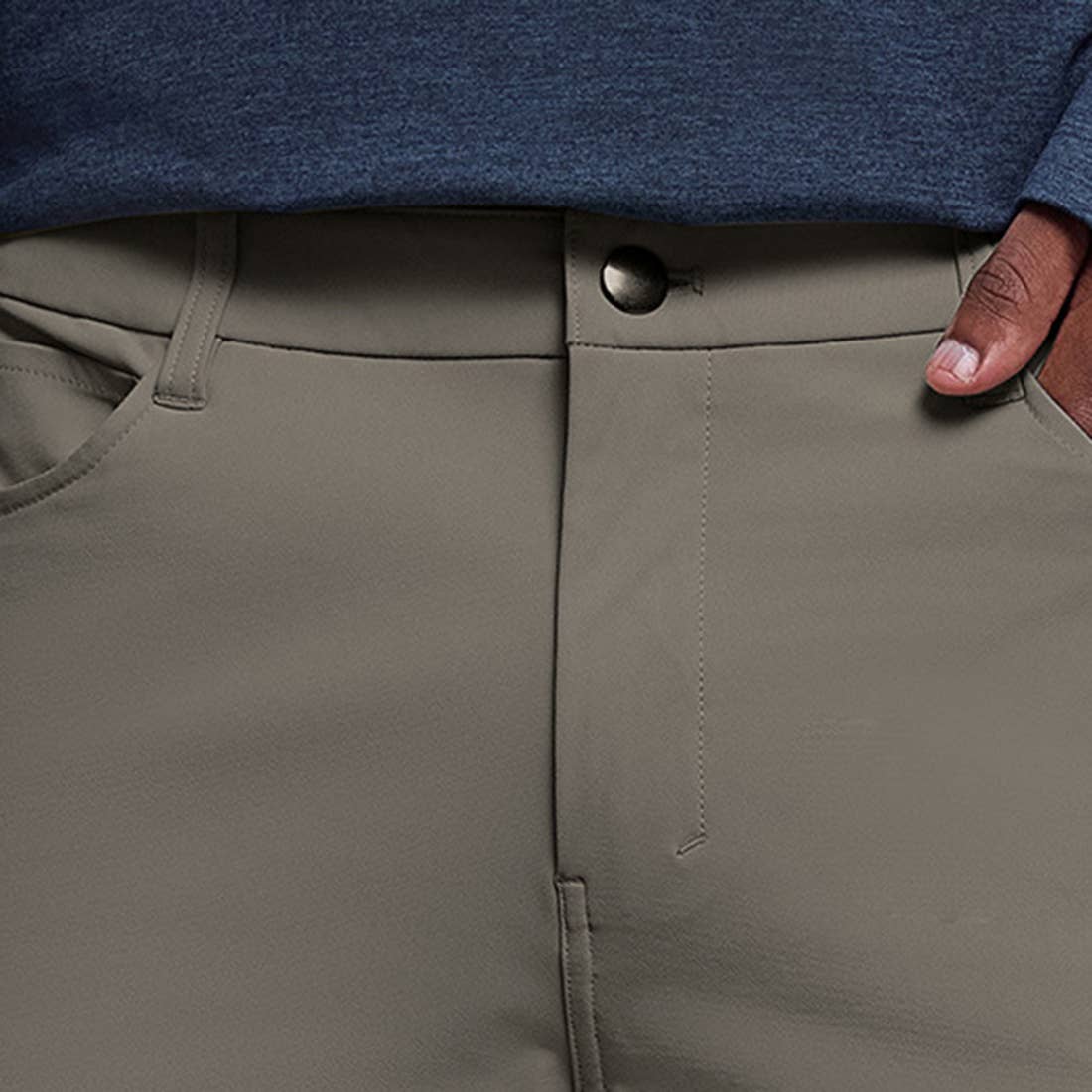 Men Comfortable Straight Leg Business Casual Dress Pants